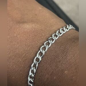 Stainless Steel Silver Link Anklet